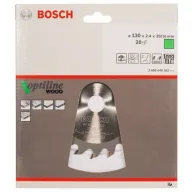   Bosch Accessories Optiline 2608640582 Keményfém körfűrészlap 130 x 20 x 2.4 mm Fogak száma (collonként): 20 1 db