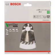   Bosch Accessories Optiline 2608640583 Keményfém körfűrészlap 130 x 20 x 2.4 mm Fogak száma (collonként): 30 1 db