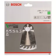   Bosch Accessories Optiline 2608640597 Keményfém körfűrészlap 160 x 20 x 2.6 mm Fogak száma (collonként): 36 1 db