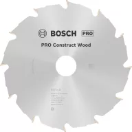   Bosch Accessories Construct Wood 2608640633 Keményfém körfűrészlap 190 x 30 x 2.6 mm Fogak száma (collonként): 12 1 db