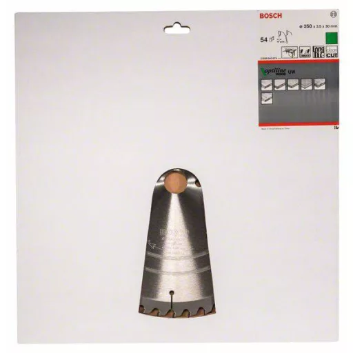 Bosch Accessories Optiline 2608640674 Keményfém körfűrészlap 350 x 30 x 3.5 mm Fogak száma (collonként): 54 1 db