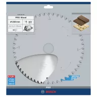   Bosch Accessories Optiline Wood 2608640729 Keményfém körfűrészlap 250 x 30 x 3.2 mm Fogak száma (collonként): 60 1 db