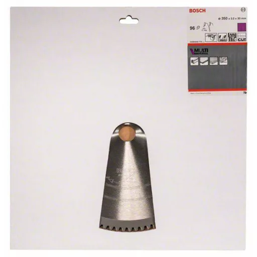 Bosch Accessories Multi Material 2608640770 Keményfém körfűrészlap 350 x 30 x 3.2 mm Fogak száma (collonként): 96 1 db