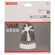   Bosch Accessories Multi Material 2608641195 Keményfém körfűrészlap 130 x 20 x 2 mm Fogak száma (collonként): 42 1 db