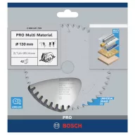   Bosch Accessories Multi Material 2608641195 Keményfém körfűrészlap 130 x 20 x 2 mm Fogak száma (collonként): 42 1 db