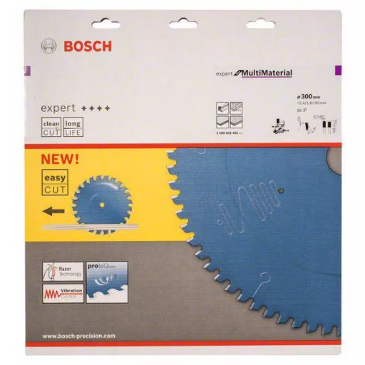 Bosch Accessories Expert for Multi Material 2608642495 Körfűrészlap 300 x 30 x 2.4 mm Fogak száma (collonként): 96 1 db