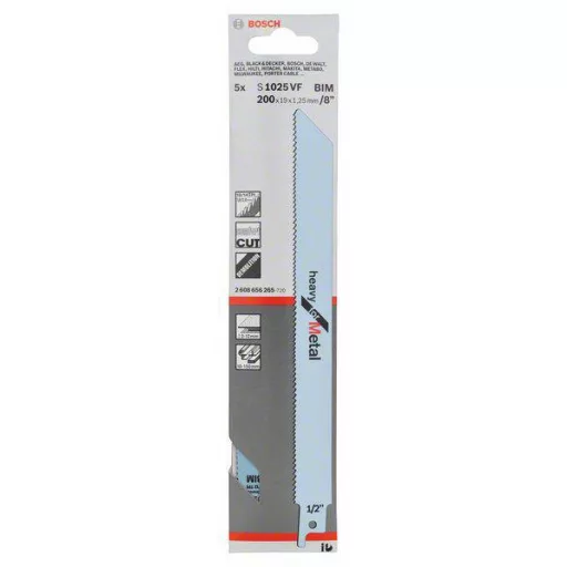 Szablyafűrészlap, S 1025 VF - Heavy for Metal Bosch Accessories 2608656265