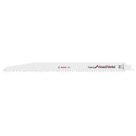   Bosch Accessories 2608657612 Szablyafűrészlap S 1210 VF - Heavy for Wood and Metal Fűrészlap hossz 300 mm 5 db