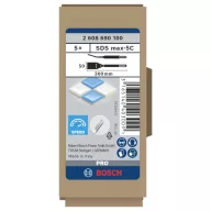   Bosch Accessories 2608690100 Lapos véső 50 mm Teljes hossz 300 mm SDS-Max 5 db