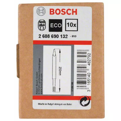 Bosch Accessories 2608690132 Hegyes véső Teljes hossz 250 mm SDS-Plus 10 db
