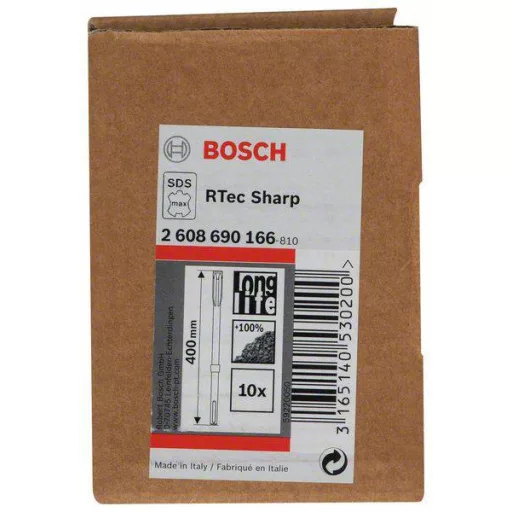 Bosch Accessories 2608690166 Lapos véső 25 mm Teljes hossz 400 mm SDS-Max 10 db