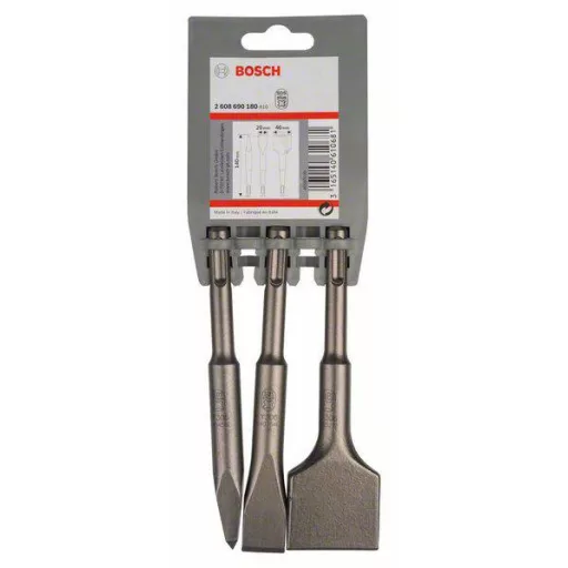 Bosch Accessories 2608690180 Véső készlet 3 részes Teljes hossz 140 mm SDS-Plus 1 készlet