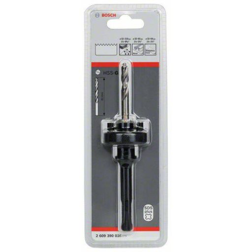 Bosch Accessories 2609390036 SDS-Aufnahmeschaft f.Lochsäge 32-210mm m. Zentrierbohrer 1 db