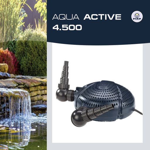 Tó szivattyú, Aqua Active 4.500 FIAP 2700, 2,6 m, 4500 l/óra, Kék, 35 W, 230 V/50 Hz