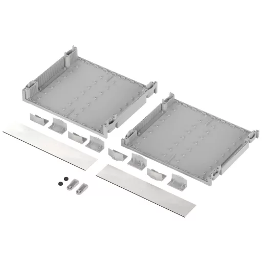 Bopla BOTEGO BO 62609 Asztali műszerdobozok (H x Sz x Ma) 256.9 x 307.35 x 65.2 mm ABS Élénk szürke (RAL 7035) 1 db