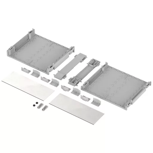 Bopla BOTEGO BO 62618 Asztali műszerdobozok (H x Sz x Ma) 256.9 x 307.35 x 110.92 mm ABS Élénk szürke (RAL 7035) 1 db