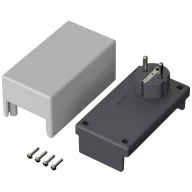   Dugaszolható műszerdoboz 120 x 65 x 66 mm, műanyag, világosszürke, sötétszürke, Bopla 43435001