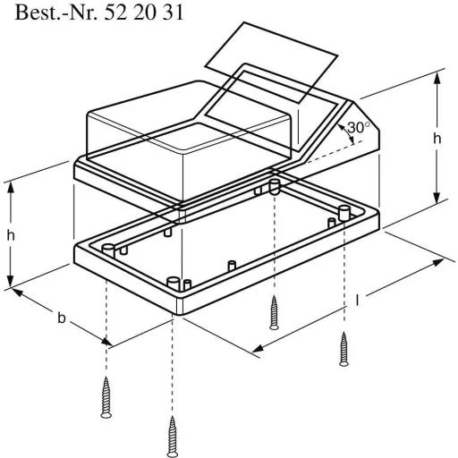 TEKO 790.9 Pultos műszerdobozok (H x Sz x Ma) 145 x 85 x 73 mm ABS, Alumínium Fekete, Ezüst 1 db