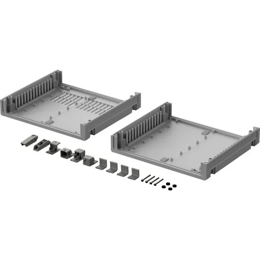 Pult műszerdoboz 223 x 72 x 199 mm, műanyag, világosszürke, Bopla UM 52011 L-50