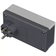   Dugaszolható műszerdoboz 120 x 65 x 40 mm, termoplaszt, fényes szürke, Bopla 43430004.MT1