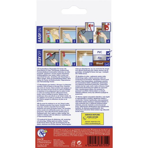 TESA® COMFORT szúnyogháló ablakra, 1,3 x 1,5 m, antracit