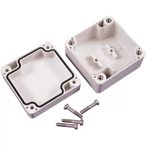 Hammond Electronics műanyag műszerház, IP66, 200x120x90 mm, szürke, 1554UGY