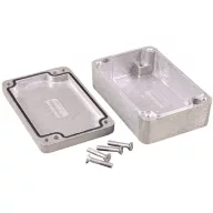   Hammond Electronics alu műszerház, IP66, 120,5x120,5x100,5 mm, natúr, 1550Z137