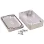 Hammond Electronics alu műszerház, IP66, 160x100x81 mm, natúr, 1550Z117