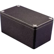   Hammond Electronics alu műszerház, IP66, 222x146x82 mm, fekete, 1550Z220BK