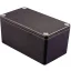 Hammond Electronics alu műszerház, IP66, 222x146x82 mm, fekete, 1550Z220BK
