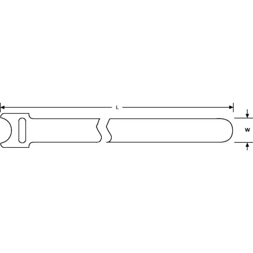 Tépőzáras kábelkötöző, 5000 mm x 12,5 mm, fekete, Hellermann Tyton 5M, 1 db