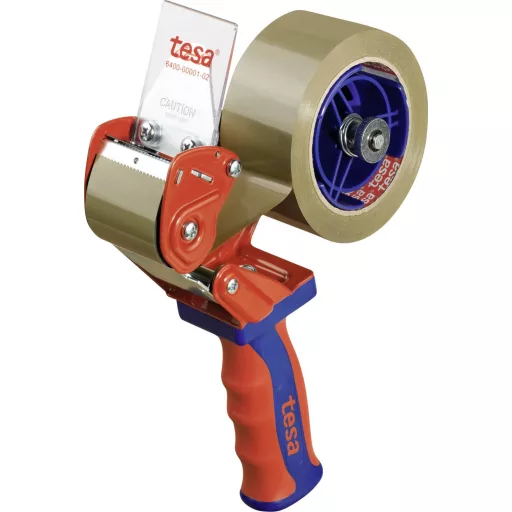 Ragasztószalag adagoló, kézi letekercselő, piros/kék tesapack® Comfort 06400-01-02