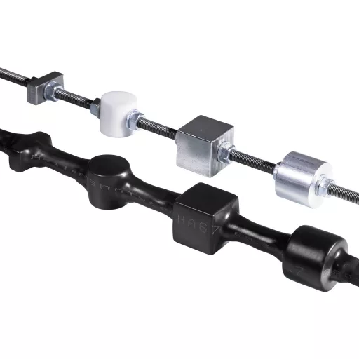 Vastag falú zsugorcső, HA67Ø (zsugorodás előtt/után): 44.4 mm/7.4 mm, zsugorodási arány 6 : 11 m, fekete