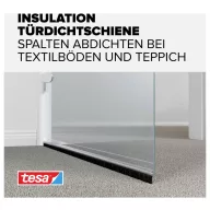   Ajtóseprű 1 m x 43 mm, átlátszó, műanyag, Tesamoll Tesa