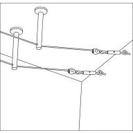   Szerelési anyag készlet sínrendszerhez, króm, Paulmann 17824