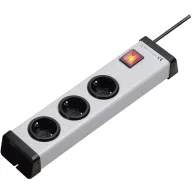   Hálózati elosztó kapcsolóval, 3 részes, szürke, Ehmann 0201x00032301