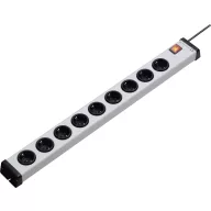   Hálózati elosztó kapcsolóval, 9 részes, szürke, Ehmann 0201x00092301