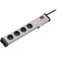   Ehmann 0250x00042301 Elosztó kapcsolóval 4 részes Szürke Védőérintkezős 1 db