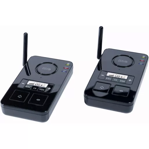 PMR intercom rádió készlet 446MHz-es vezeték nélküli intercom fekete színben m-e modern-electronics FS 2.1