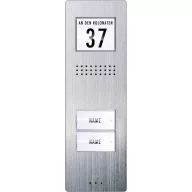   m-e modern-electronics ADV 220 Vistadoor Kaputelefon Vezetékes Külső egység 2 családiház Nemesacél