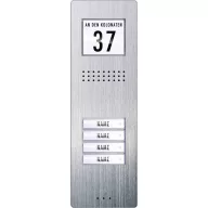   m-e modern-electronics ADV 240 Vistadoor Kaputelefon Vezetékes Külső egység 4 családiház Nemesacél