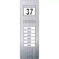   m-e modern-electronics ADV 260 Vistadoor Kaputelefon Vezetékes Külső egység 6 családiház Nemesacél