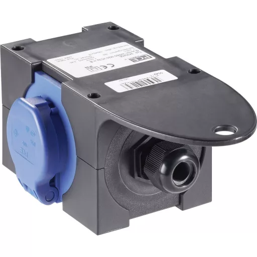 PCE 9430406 Dugalj elosztó 3 részes Fekete, Kék