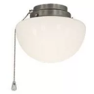   Mennyezeti ventilátor lámpa CasaFan 1S BN félgömb opálüveg (fényes)