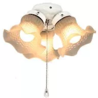   CasaFan 3 WE 3 TULPEN Mennyezeti ventilátor lámpa Üveg matt