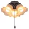 CasaFan 3 BA 3 TULPEN Mennyezeti ventilátor lámpa Üveg matt