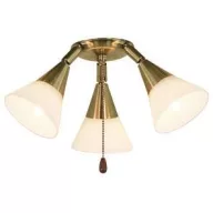   Mennyezeti ventilátor lámpa CasaFan 16 MA 3-db reflektor opálüveg