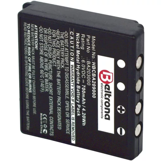 Távirányító akku Beltrona, HBC Sender Micro 4,HBC Sender Micro 5 6 V 700 mAh