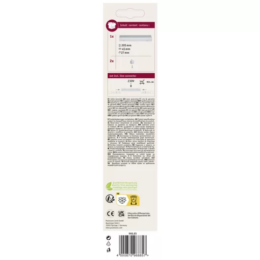 Betápláló Urail sínrendszerhez, króm színű, Paulmann 96855