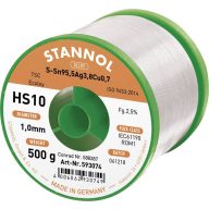   Ólommentes forrasztóhuzal 1mm/500g Sn95Ag4Cu1 HS10 2510, Stannol 593042